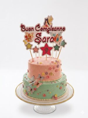 Winx Cake topper Personalizzabile in Cartoncino Sagomato