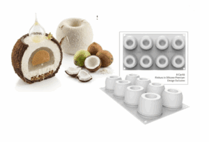 Frutta Realistica Stampo Silikomart  Secret Cocco 110 Effetto Realistico Professionale
